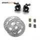 Front Rear Disc Brake Caliper Pads Brake disc 140mm For 47cc 49cc Chinese Mini Moto Kids ATV Quad