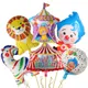 Zebra Clown Animal Party Happy Birthday Foil Helium Balloon Decoration Circus Troupe Lion Kids Toy