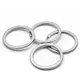 12pcs Keyring Rings Key Ring Rustproof Dog Tag Ring Flat Key Rings Rings Split Keyrings for Home