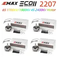 1/2/4PCS EMAX ECO II Series 2207 Motor 6S 1700KV/1900KV 4S 2400KV Brushless Motor CW for RC FPV