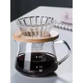 Leeseph Pour Over Coffee Maker Glass Carafe Coffee with Glass Coffee Filter Drip Coffee Maker Set