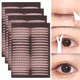 40pcs Double Eyelid Tape Sticker Invisible Fold Eyelid Lace Paste Clear Beige Stripe Self-adhesive