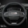 For SKYWORTH HTi/K10P/EV6 Skywell ET5 Leather steering wheel cover with anti slip and sweat