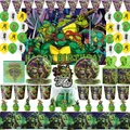 Ninja Turtles Birthday Decoration Turtle Disposable Tableware Plate Banner Tablecoth CupBaby Shower