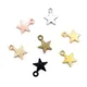 100pcs 11x8mm Metal Zinc Alloy MINI Five-pointed Star Charms Fit Jewelry Pendant Charms Makings DIY