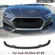 Car Front Bumper Lip Spoiler Splitters For Audi A5 Sline S5 B9 2017-2019 3PCS Carbon Fiber Front