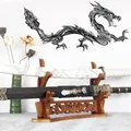 1/2/3 Layers Katana Holder Stand Wooden Sword Shelf Support for Display Retro Dragon Katana Sword
