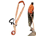 Nylon Reflective Deer Drag Harness Strap Adjustable Hunting Deer Belt With Handle Carabiner Shoulder