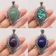 Fine Natural Stone Pendants Lapis lazuli Turquoises for Tribal Jewelry Making Necklace Earrings
