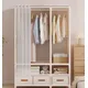 Nordic Dustproof Wardrobe Multi-Layer Household Bedroom with Drawer Clothing Quilt Bag Storage