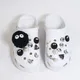 DIY Black Plush Ball Shoes Charms for Crocs Furry Ball Cute Charms Designer Lovely for Croc Hole