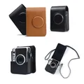 Camera Bag For Fujifilm Instax Mini EVO Instant Film Camera Case PU Leather Soft Silicone Cover Bag