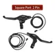 NUTT E-Bike Electric Scooter Bike Brake Lever Square 2 Pin Magnetic With Bell For Bicycle Line Drum