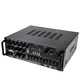 Amplificatore domestico ad alta potenza AV 12V/110V/220V 4 canali Bluetooth 5.0 Equalizzatore per auto Karaoke esterno Supporto USB/Riproduzione scheda SD