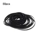 50 Pack Replacement Turntable Belt Rubber Flat Belt for Record Player Walkman DVD CD-ROM Repeater