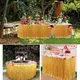 2 Sizes Straw Color Luau Grass Table Skirt Straw Hawaiian Summer Theme Party Supplies for Tropical