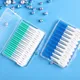 40pcs/box Interdental Brush Orthodontic Brush Cleaning Teeth Gaps Oral Care Soft Silicone Head