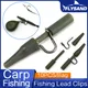 FLYSAND Heavy Duty Safety Lead Clips with Tail Sleeves Quick Change Safety Lead Clips Kit Carp