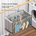 Laundry Drying Rack 20/40 Clips Clothes Hangers Collapsible Metal Dryer Rack for Drying Underwear