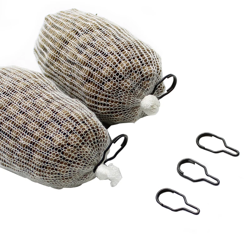 50pcs Carp Fishing Accessories PVA Bag Link Clip Quick Change Feeder Swivels ForCarp Hair Rig Tool Carp Coarse Method Feeder