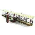 Color 3D DIY Metal Assembly Puzzle Fighter Series Wright Brothers Biplane Model Kids Jigsaw Assemble