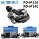 SHIMANO SPD PEDALS PD-M520 PD-M540 Pedals Self Locking Pedal With SM-SH51 Cleat Set Bearing