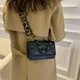 Fashion Women PU Leather Shoulder Bag with Fabric Strap Handbags Flap Bag Crossobdy Bag Female Large