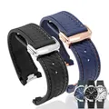20mm Rubber Silicone Strap for Omega Seamaster 300 AT150 Aqua Terra Watch Band Men Stainless Steel