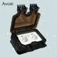 Avoir IP66 Waterproof Socket Wall French Plug Outdoor Weatherproof Box Black Dustproof Electrical