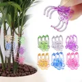 20-500pcs 6-color 6-Claw Plastic Plant Clips Orchid Flower Support Clamp Clasp Tied Bundle Branch