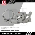 ADU RACING 7075-T6 MOTOR MOUNT SET AND TAIL hoop FOR LOSI 1/5 DBXL-E 2.0 LOS252064