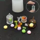 1pc Mini Dollhouse Food Jar Silicone Mold Dolls House Candy Cookie Jars Model Dollhouse Kitchen