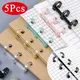 Loose Leaf Binders 5 Colors 3-hole Book Rings Translucent Binding Spines Combs Snap Split for DIY