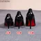 Sexy Red Sole Thin Heel High Heels Classic Style Black Office Work Shoes Patent Leather Matte
