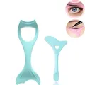 2Pcs Set Winged Eyeliner Stencil Mascara Shield Applicator Set Resusable Silicone Eyeliner Guide