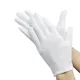 1 Pairs New Full Finger Men Women Etiquette White Cotton Gloves Waiters/Drivers/Jewelry/Workers