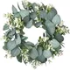 30CM Artificial Flower Eucalyptus Wreath Outdoor Decoration Front Door Wall Window Decoration