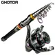 Fishing Rod and Reel Set Superhard Telescopic Fishing Rod 1.8-3.6m Spinning Reel 1000 2000 3000