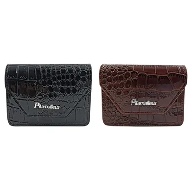 Weave Pattern Golf Rangefinder Leather Bag 2 colors Golf Bag Storage Bag PU Leather Protector