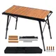 Camping IGT Table Folding Portable Table Height Adjustable Picnic Desk Egg Roll Table Barbecue Table