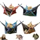 Double Layer Pets Hammock Plush Warm Bed Hamster Cage Sleeping Pad Print Guinea Pig Bed Rodent