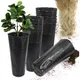 2-size 10-100pcs Tall Round Tree Pots Garden Plants Grow Cultivation Planter with Drainage Holes