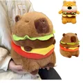 Hamburg Capybara Dog Plush Toy Fluffty Kawaii Plushie Doll Simulation Capibara Puppy Anime Cute