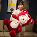 65cm Cute Rose Red Cartoon Bear Plush Toys Cartoon Animals Soft Stuffed Dolls For Gifts