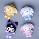 Sanrio 12Cm Keychain Plush Doll Toy Hello Kitty Melody Baby Wings Cinnamoroll Cute Key Ring Cartoon