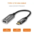 MSL USB-C to VGA Adapter Thunderbolt 3 USB Type C to VGA Adapter Male to Female Converter Compatible