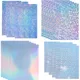 10 Sheets A4 Holographic Laser Print Paper Waterproof Vinyl Print Stickers DIY Self-adhesive Paper