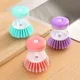 Kitchen Wash Pot Dish Brush With Dispenser Liquid Filling By Pressing Does Not Hurt Pan Automatic