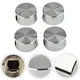 4PCS 6mm Rotary Switches Aluminum Alloy Round Knob Handle For Gas Cooktop Ovens Handle Kitchen