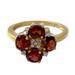 Secretly in Love,'Gold Vermeil Garnet Ring'